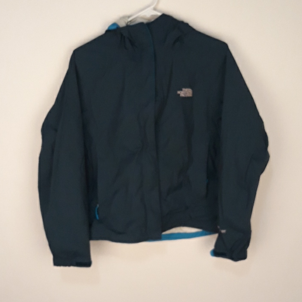 THE NORTH FACE Hyvent DT Blue Womens Sz‎ Small Shell Full Zip Jacket